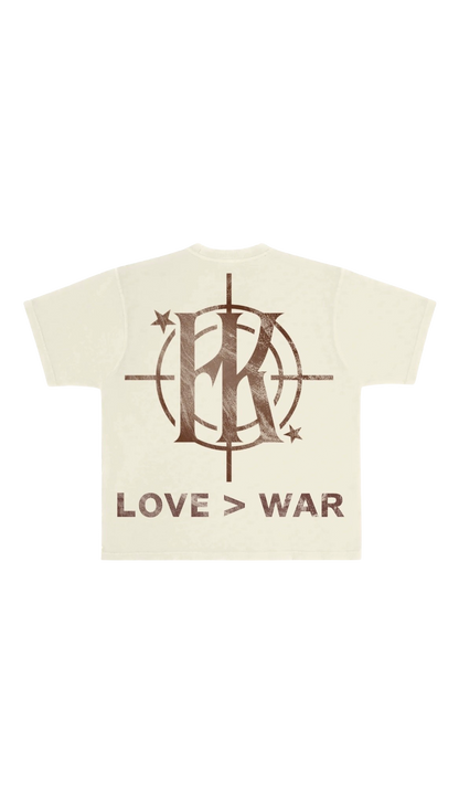 “love > war” tee