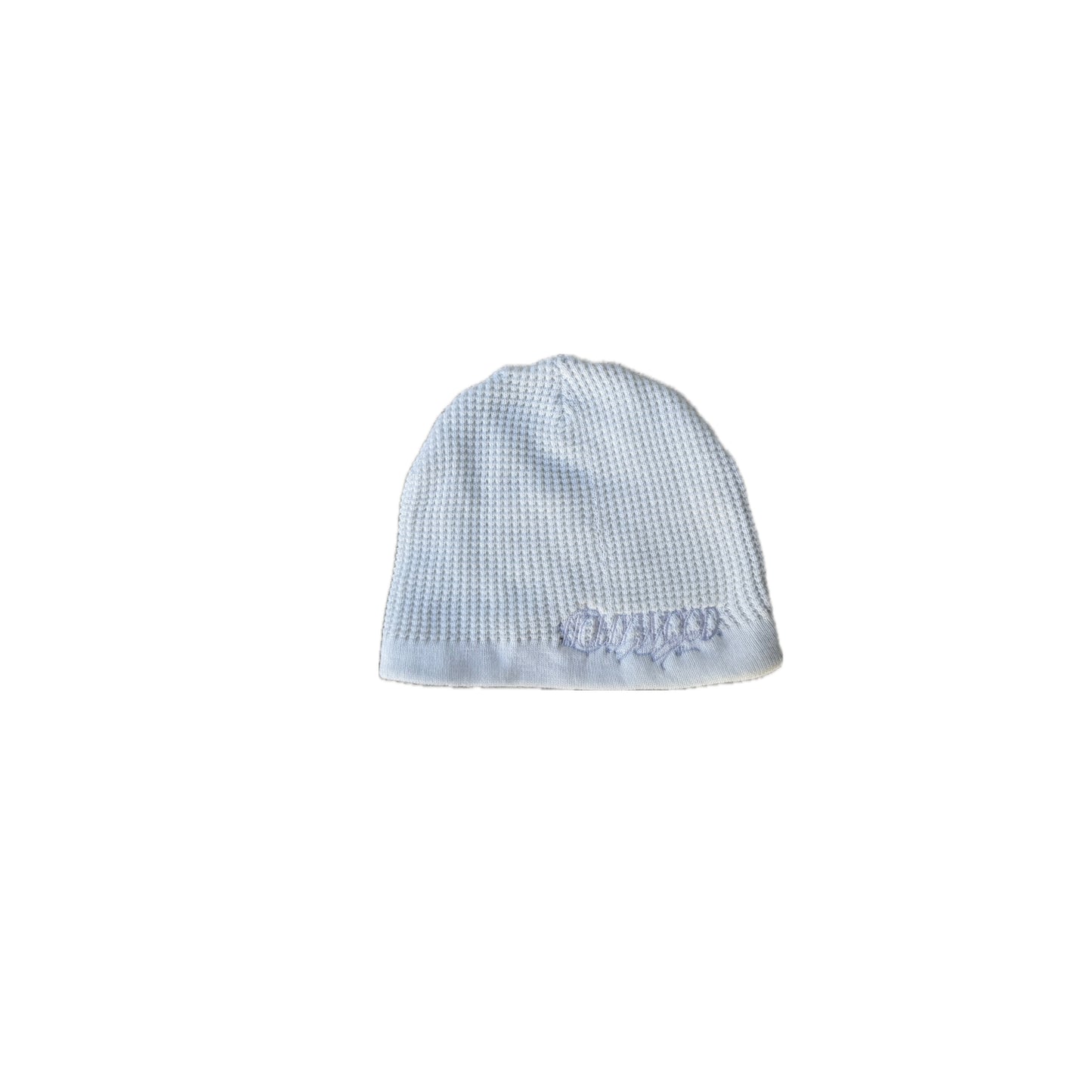 "triple white" waffle beanie