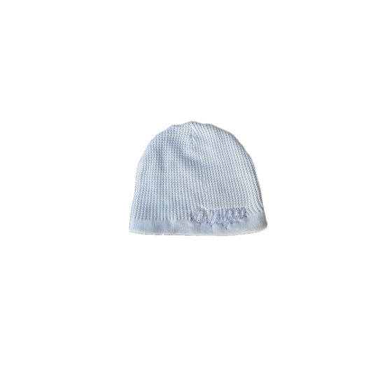 "triple white" waffle beanie