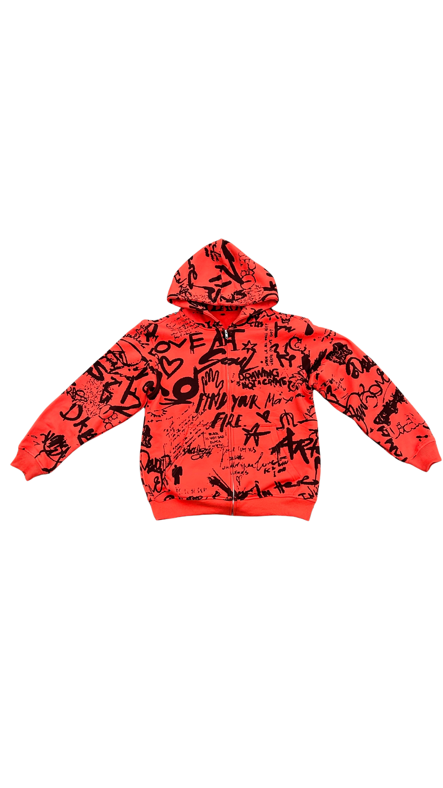"graffiti" zip up
