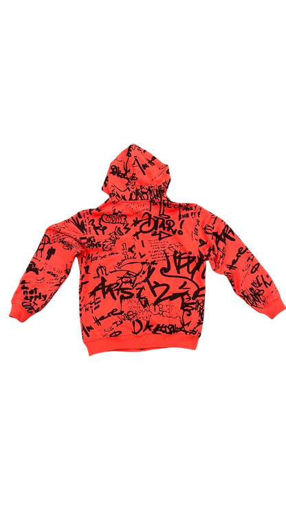 "graffiti" zip up